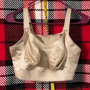 Ruby Ribbon 38 Tan Nude Beige Womens Bra Original Demiette Pale RR LIKE NEW